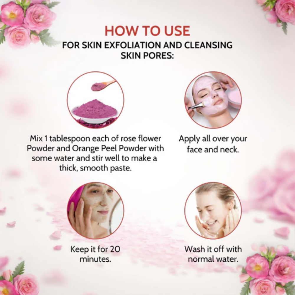 Sorich Organics Rose Petals Powder, Lemon Peel Powder and Orange Peel Powder