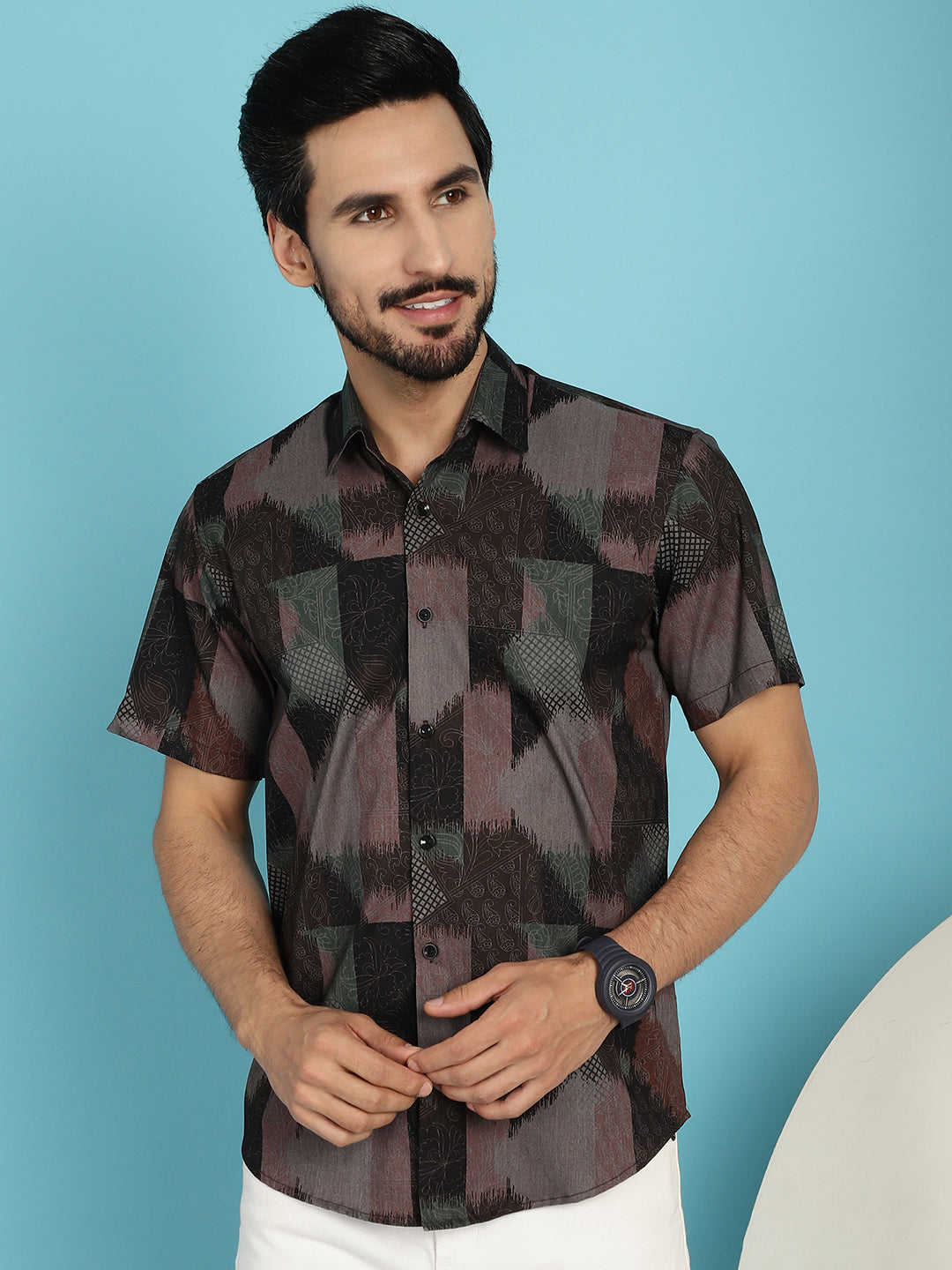Floral Printed Casual Shirt