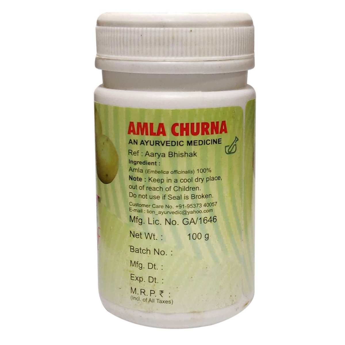 Lion Ayurveda Amla Churna