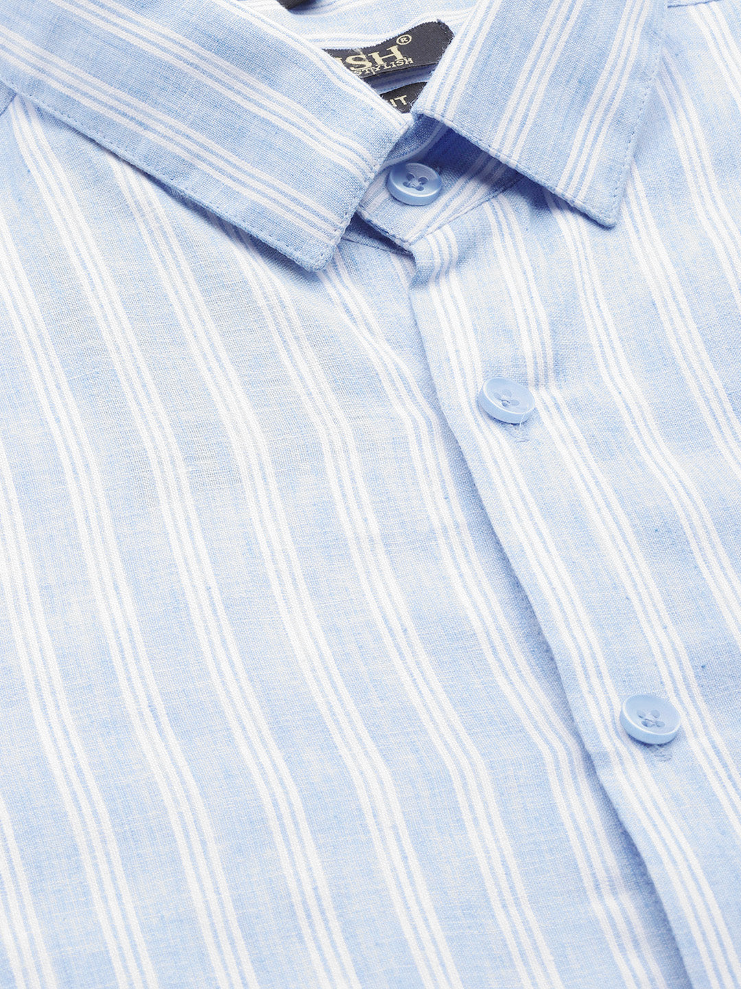 Indian Needle Men's Cotton Striped Formal Shirts