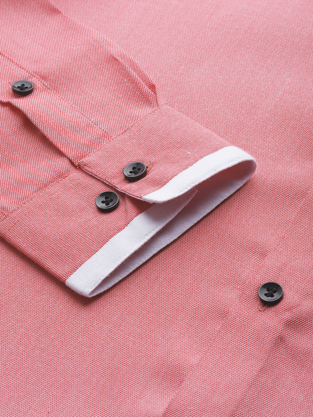 Jainish Men's Cotton Solid Formal Shirts ( SF 796Red )