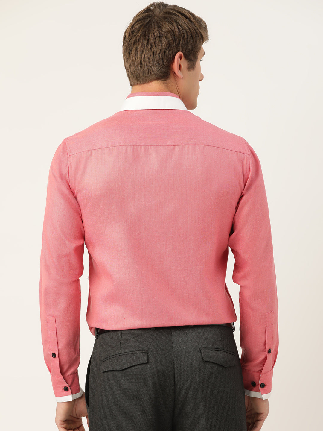 Indian Needle Men's Cotton Solid Formal Shirts