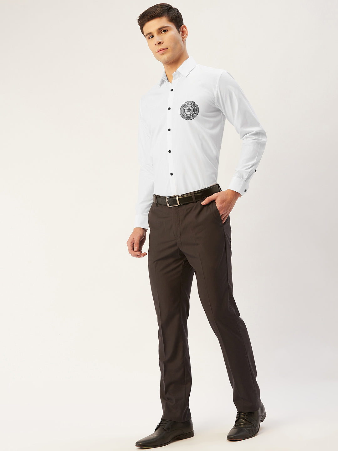 Indian Needle Men's Cotton Printed Formal Shirts