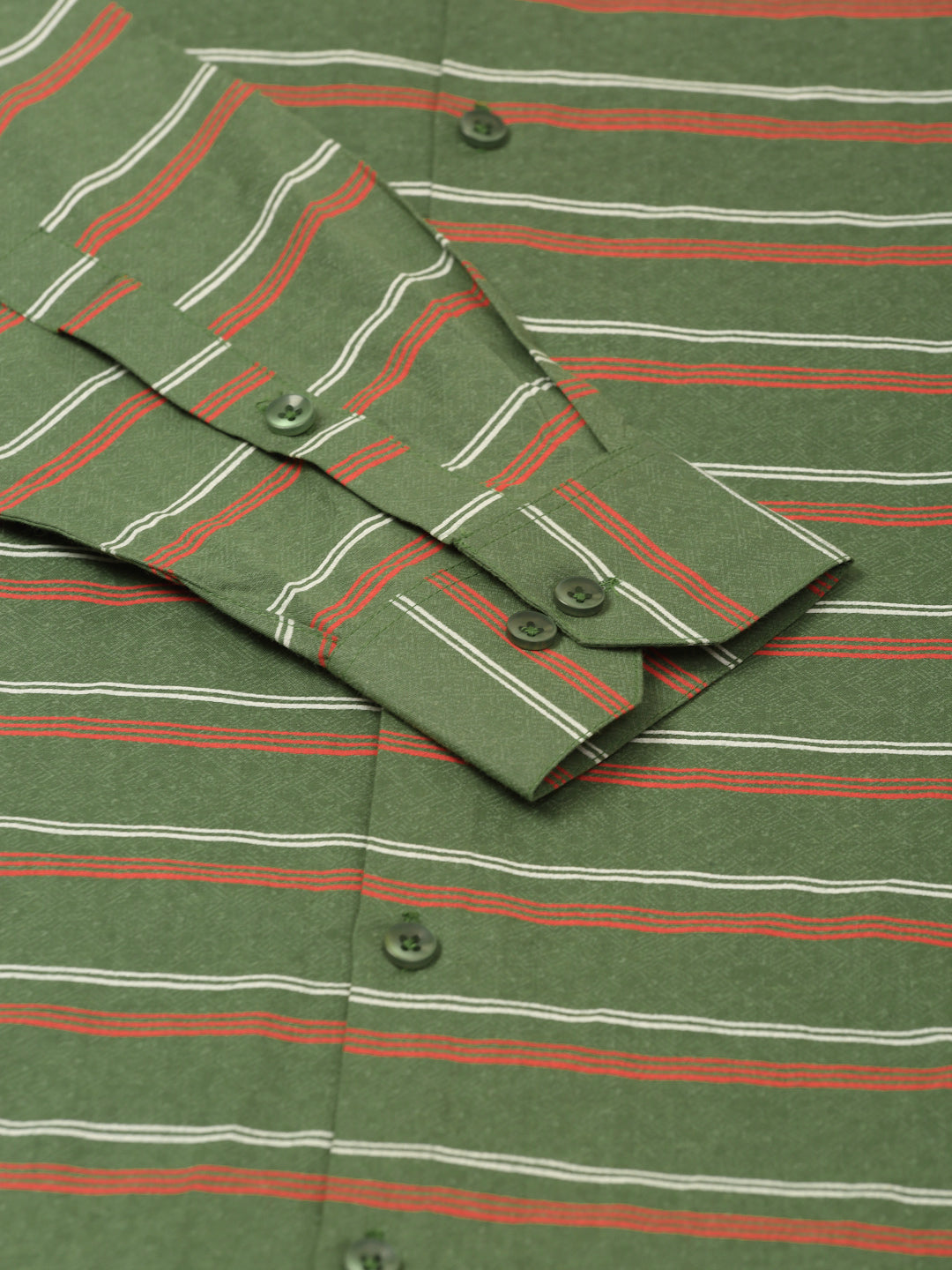 Indian Needle Men's Cotton Striped Formal Shirts