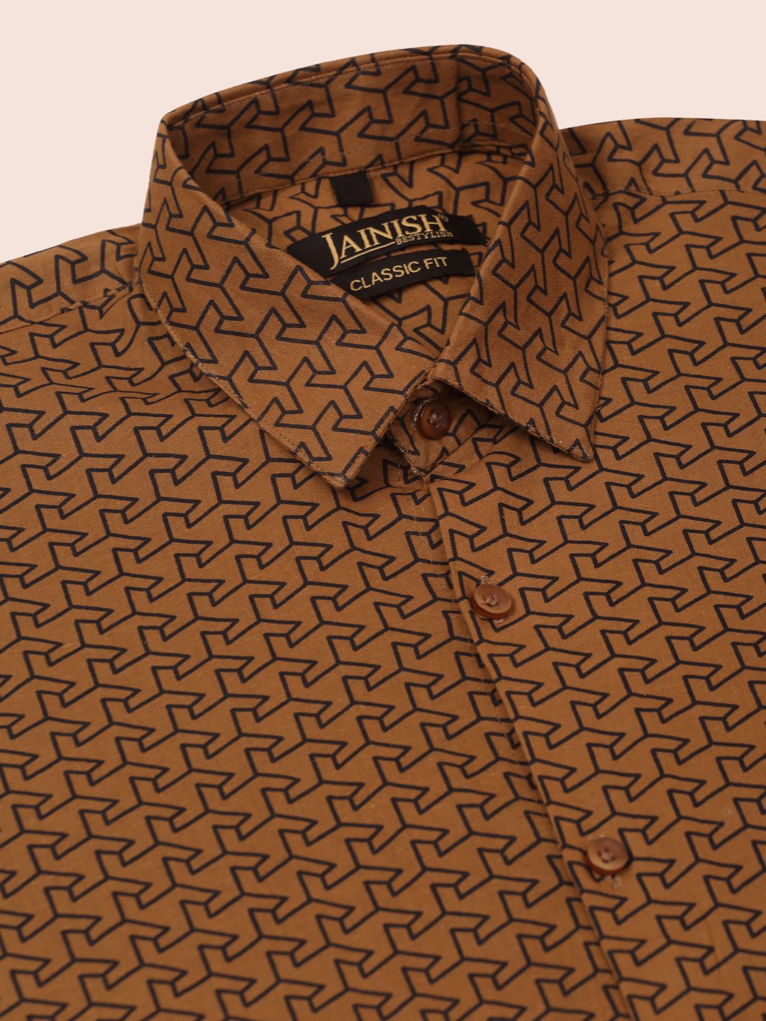 Indian Needle Men's Cotton Printed Formal Shirts