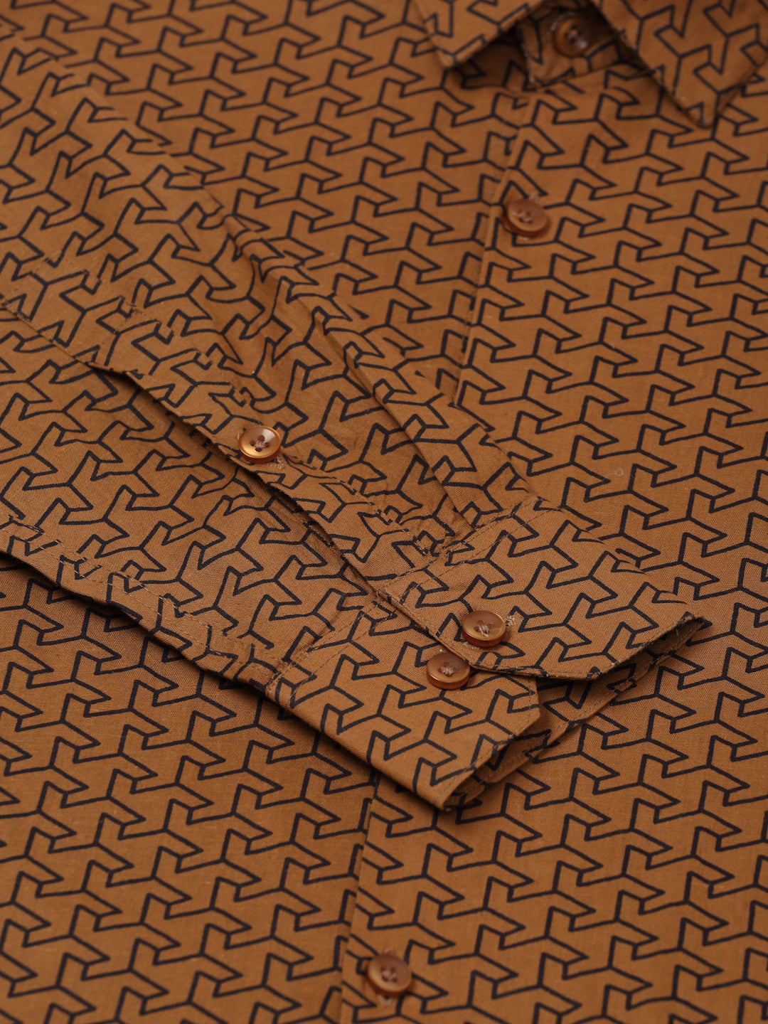 Indian Needle Men's Cotton Printed Formal Shirts