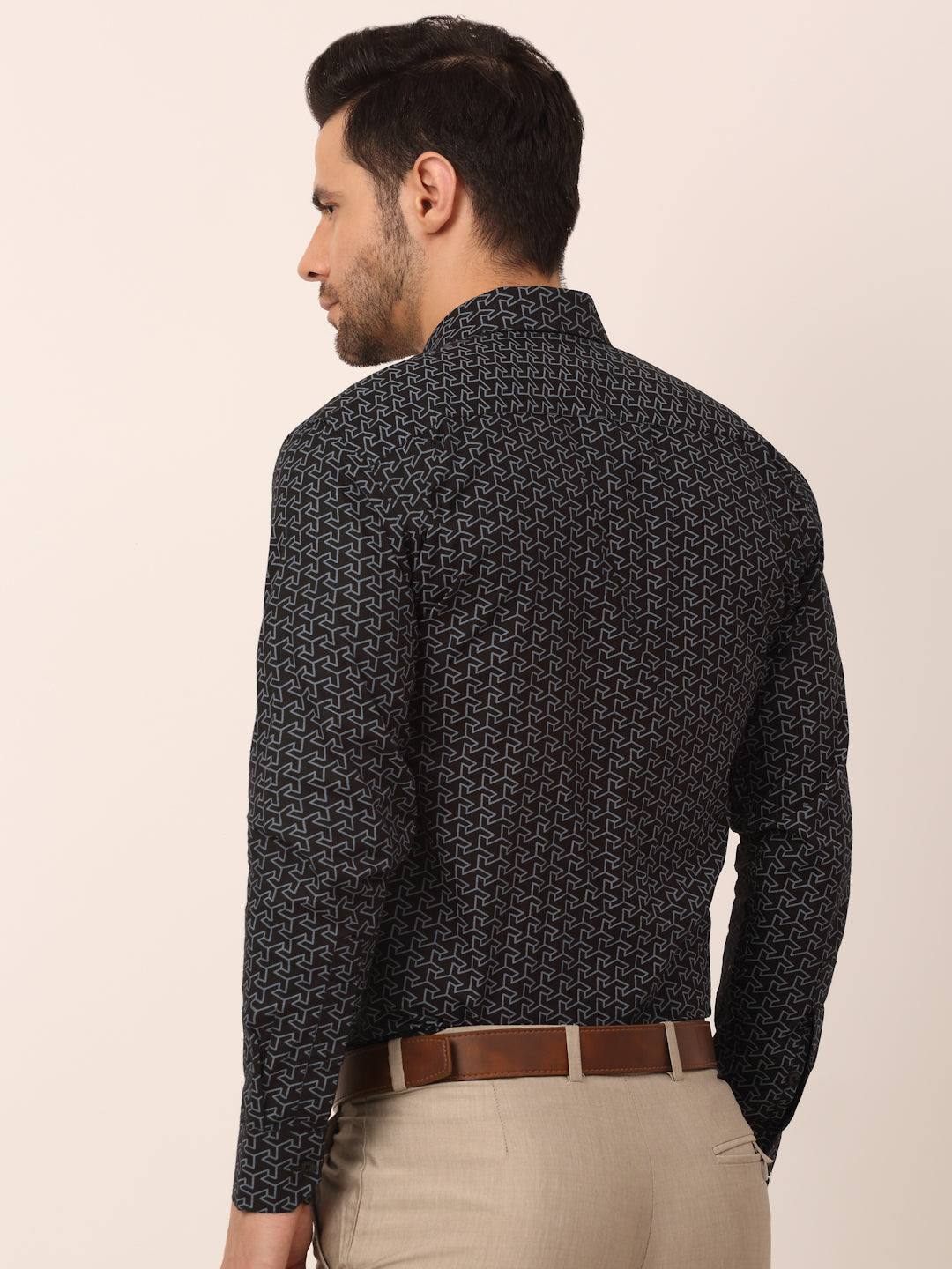 Indian Needle Men's Cotton Printed Formal Shirts