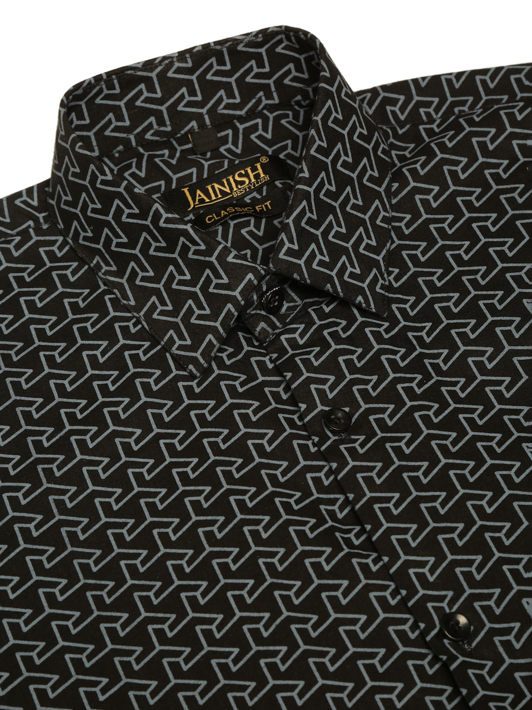Indian Needle Men's Cotton Printed Formal Shirts