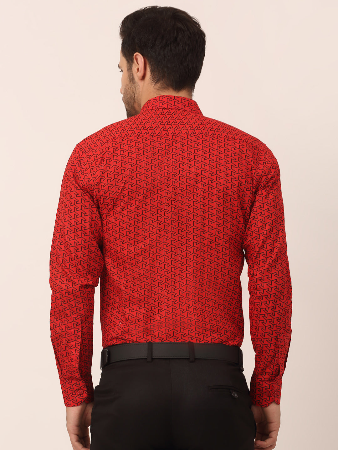 Indian Needle Men's Cotton Printed Formal Shirts