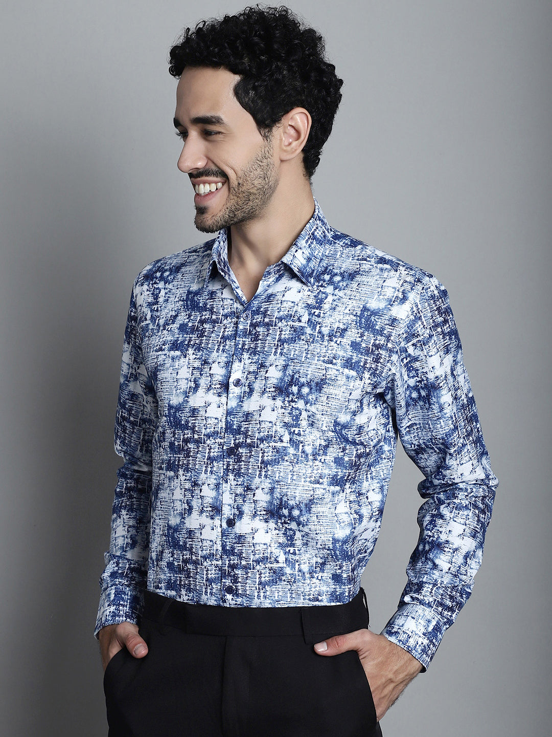 Men's Geomatric Printed Formal Shirts