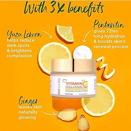 Our Cares Vitamin C Face Cream for Glowing & Clear Skin