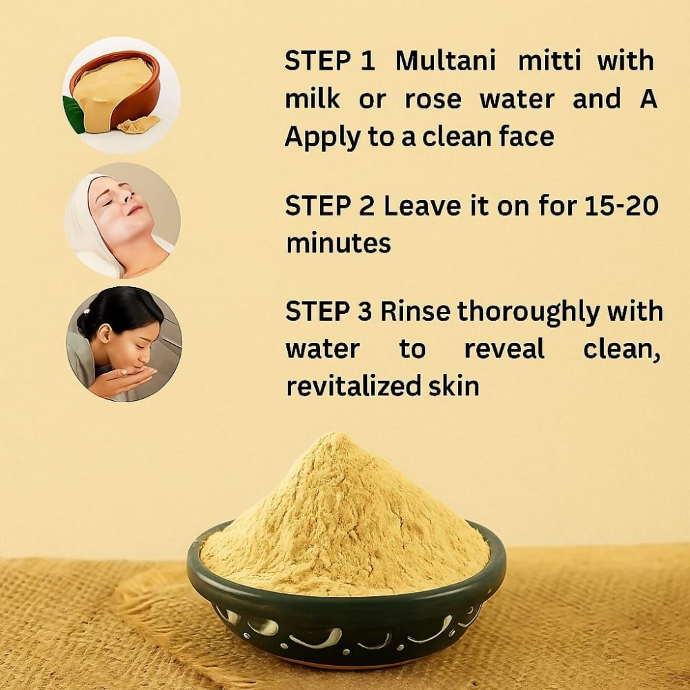Natural Multani Mitti Fullers Earth Facial Clay Whole Chunks