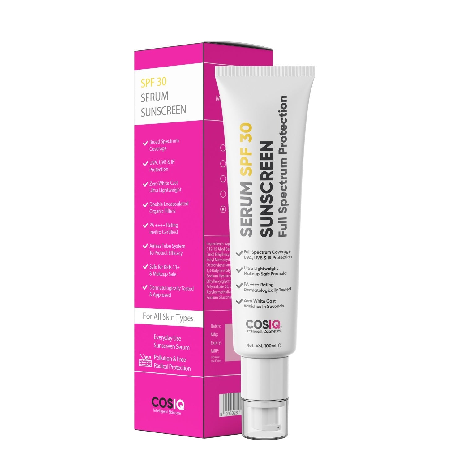 Cos-IQ Daily Use Sunscreen Serum SPF 30 PA++++