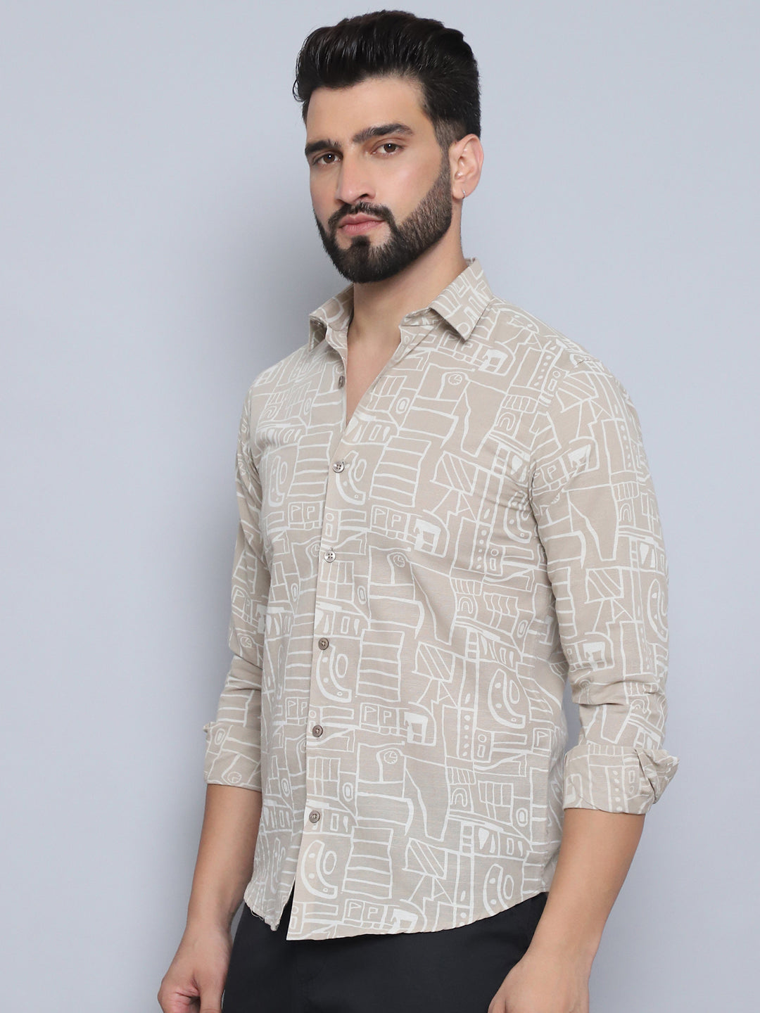 Men's Printed Casual Shirt