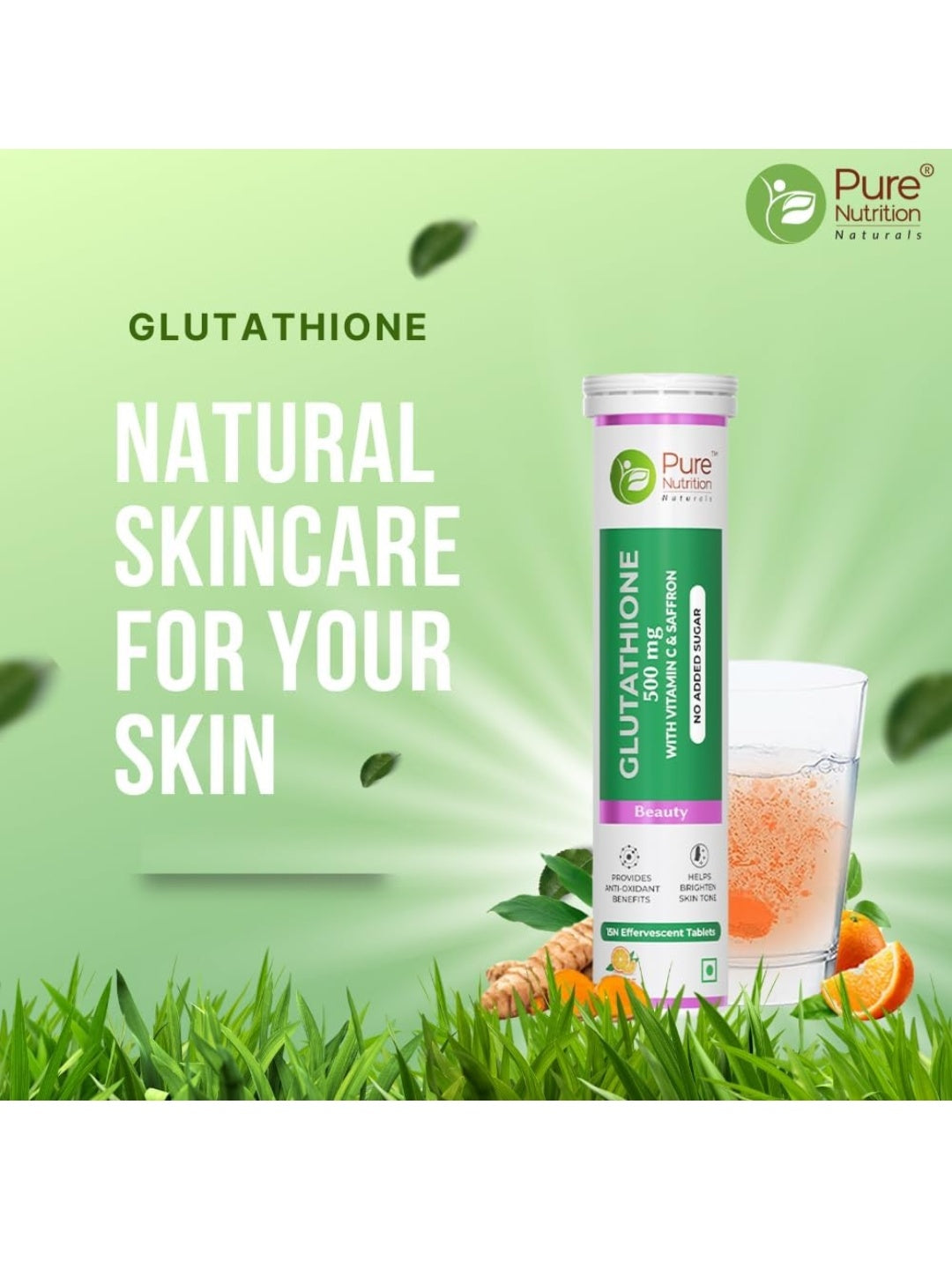 Pure Nutrition Glutathione Effervescent Tablets (15 tabs)