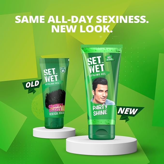 Set Wet Styling Hair Gel for Men (Strong Hold)