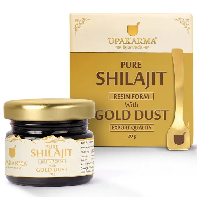 UPAKARMA Pure Shilajit Resin with Gold Dust 20g - Prithvi Mart