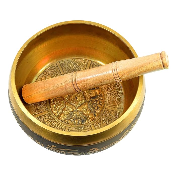 Singing Bowl | Tibetan Buddhist Prayer Instrument With Wooden Stick | Meditation Bowl