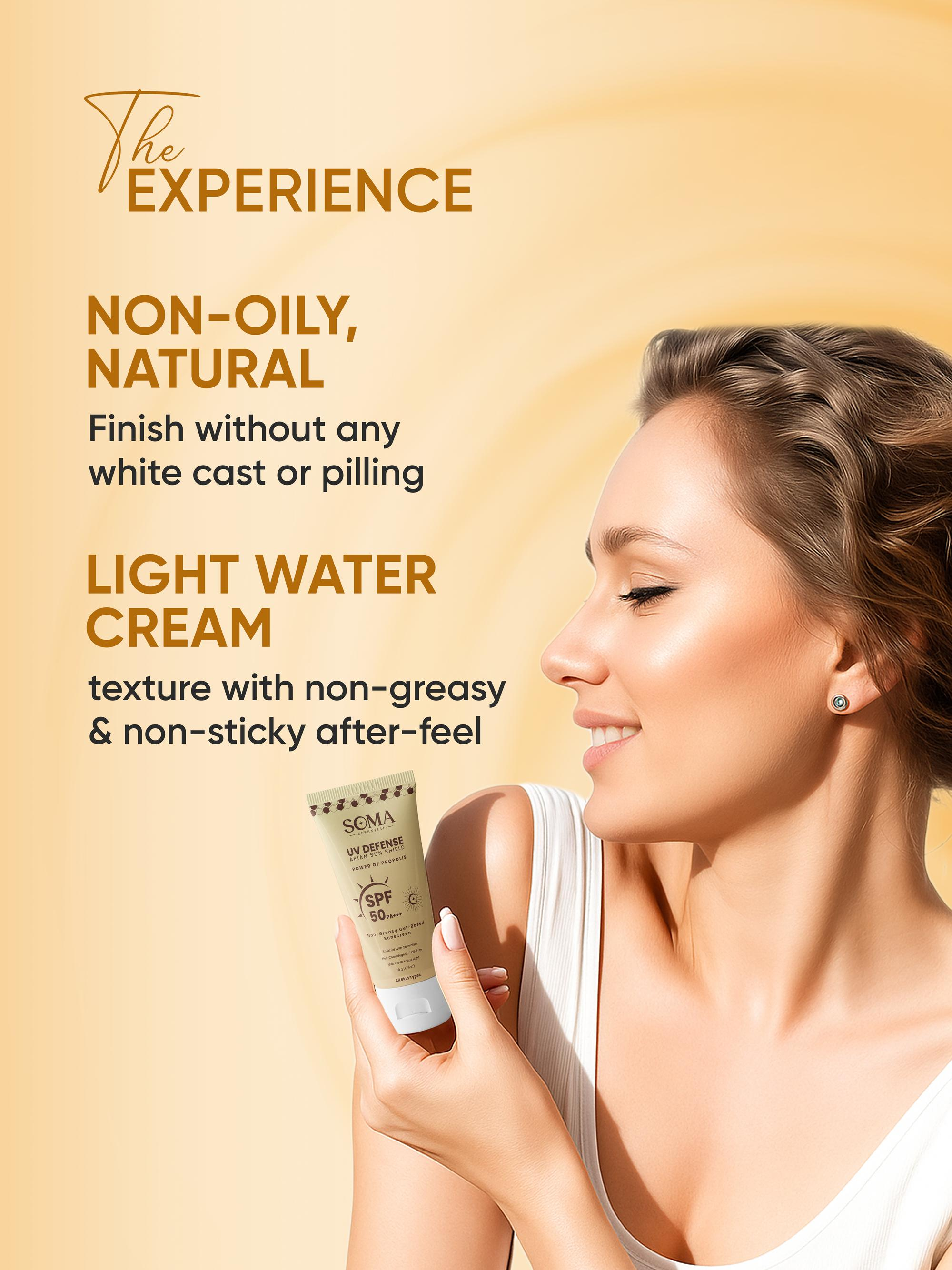 Soma Essential Propolis Based Apian Sunshield, 4% Niacinamide & Ceramides