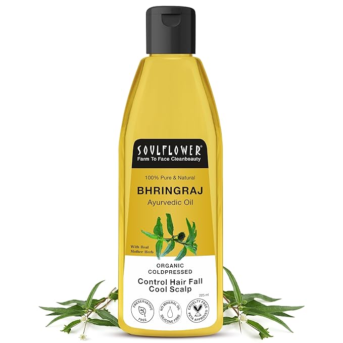 Soulflower Maha Bhringraj Oil for Hair growth