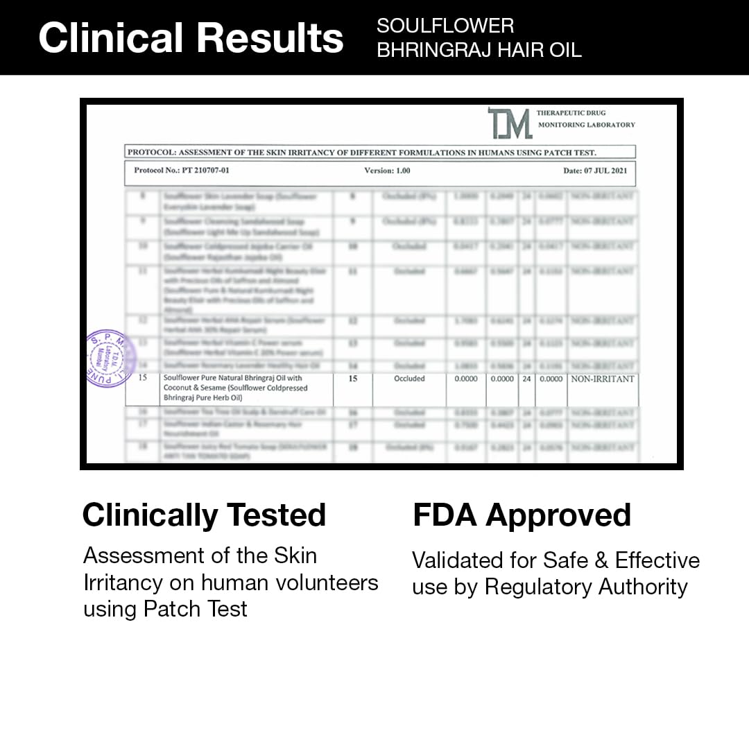 Soulflower Maha Bhringraj Oil for Hair growth