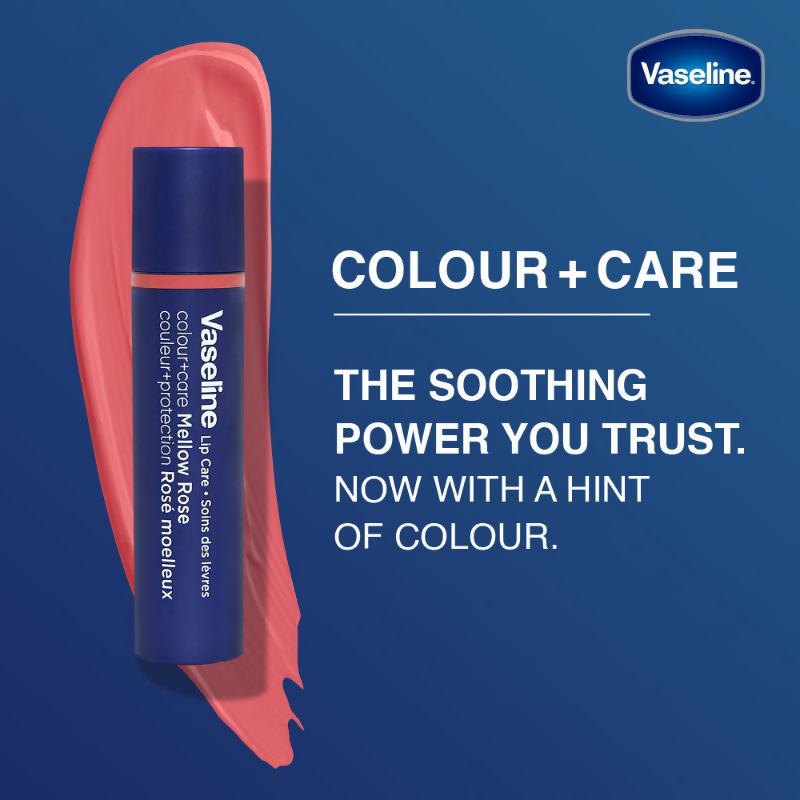 Vaseline Lip Care Colour + Care Tinted Lip Balm Stick - Mellow Rose