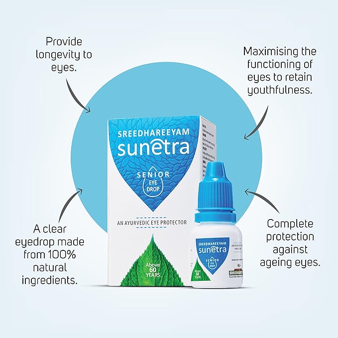 Sreedhareeyam Ayurveda Sunetra Senior Herbal Eyedrops