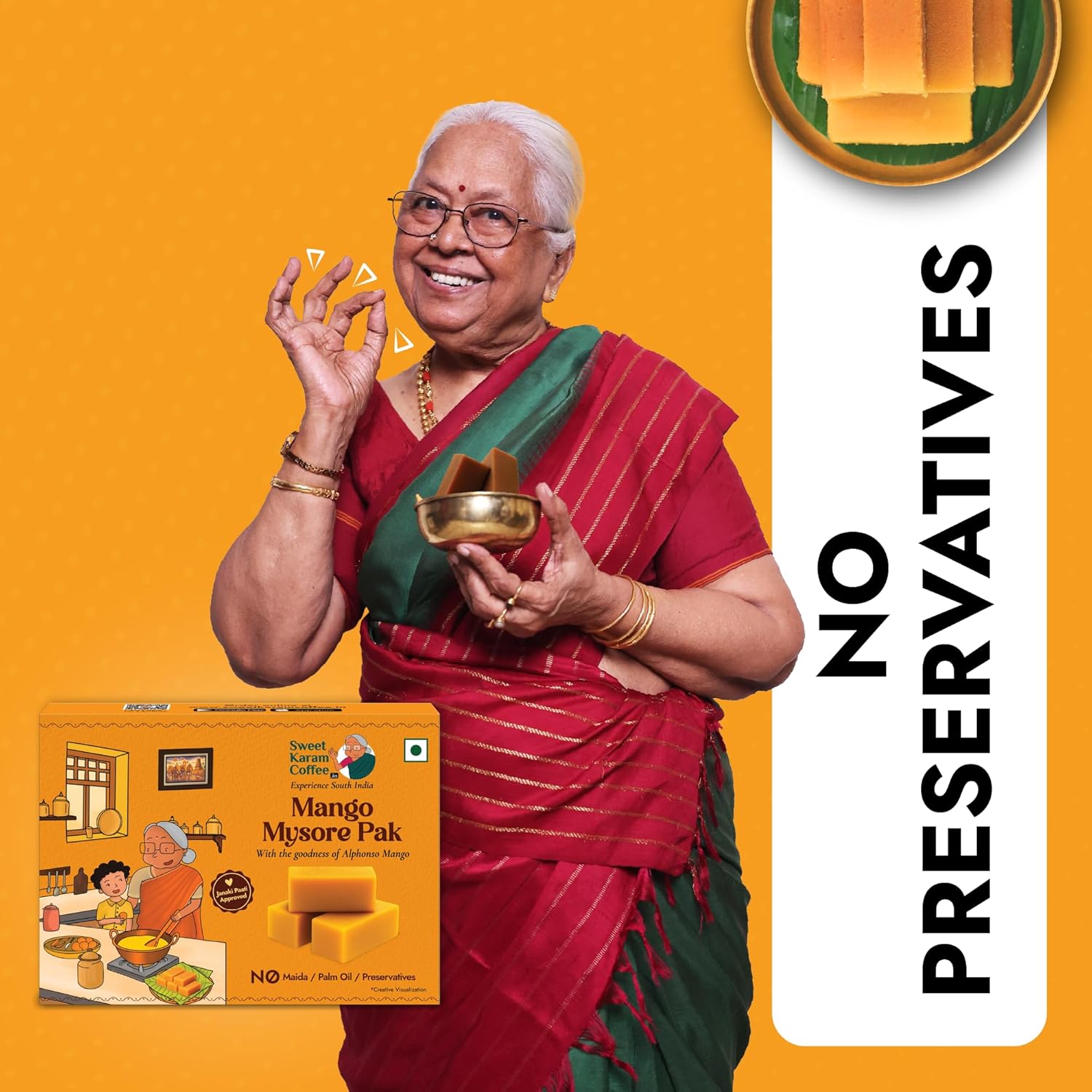 Sweet Karam Coffee Mango Mysore Pak