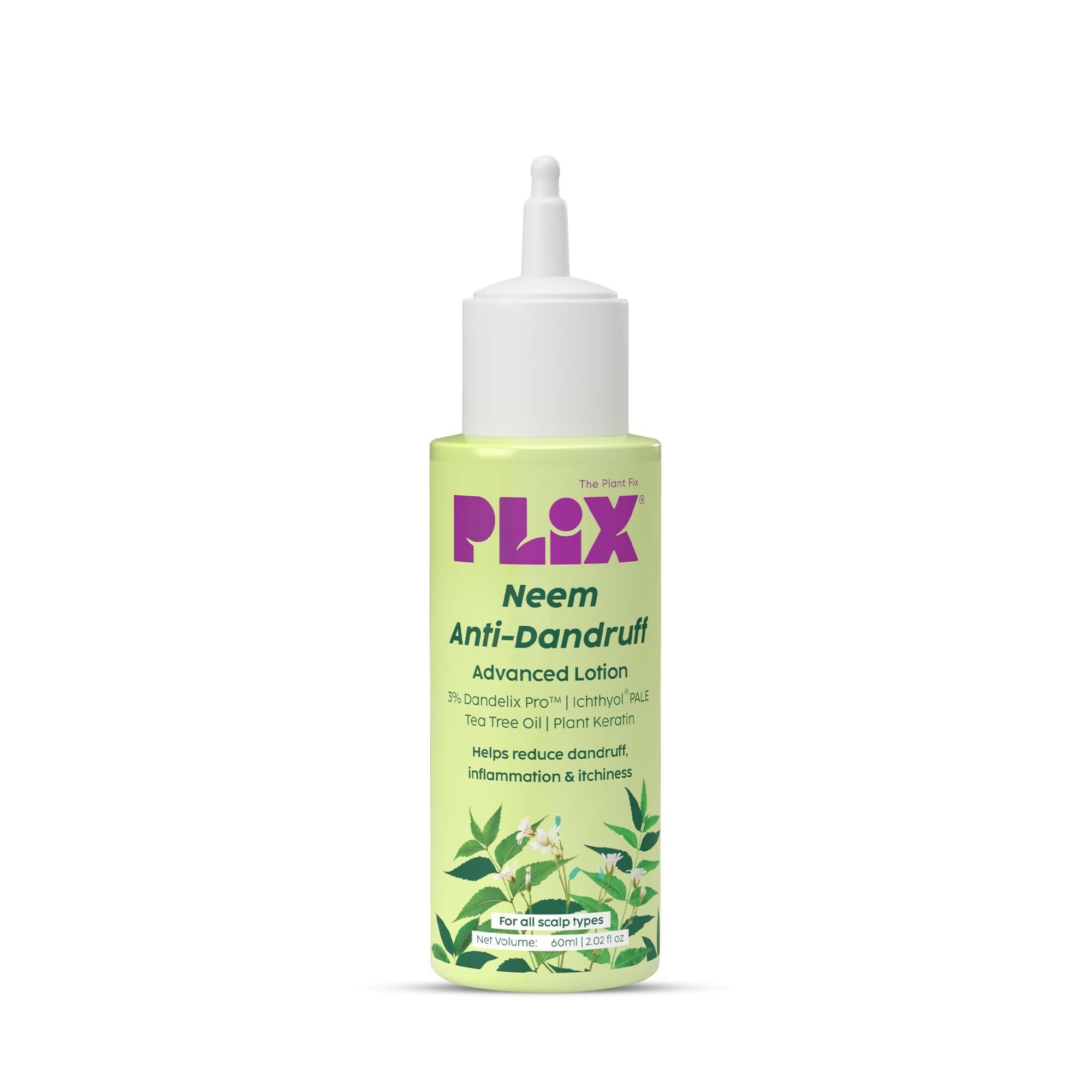 PLIX The Plant Fix Neem Anti-Dandruff Advanced Lotion Reduce Dandruff, Itching & Irritation