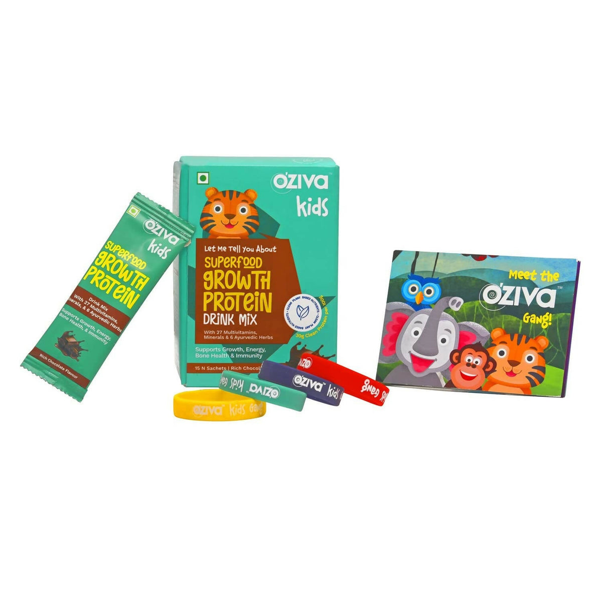 OZiva Kids Superfood Growth Protein Drink Mix