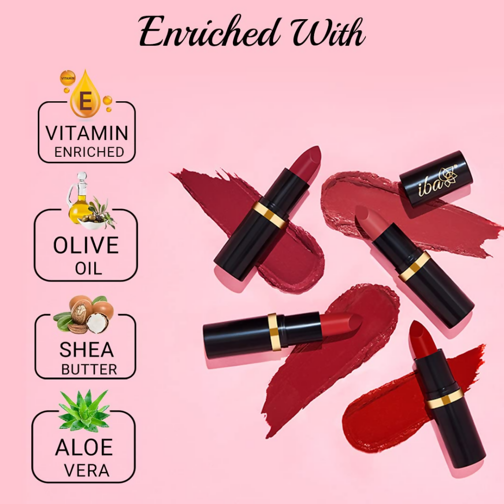 Iba Long Stay Matte Lipstick - M12 Pink Orchid