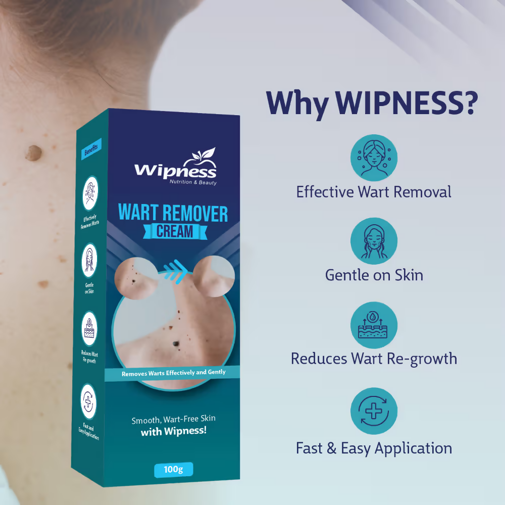 Wipness Natural Wart Remover Cream For Men & Women
