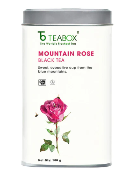 Teabox Mountain Rose Black Tea Box