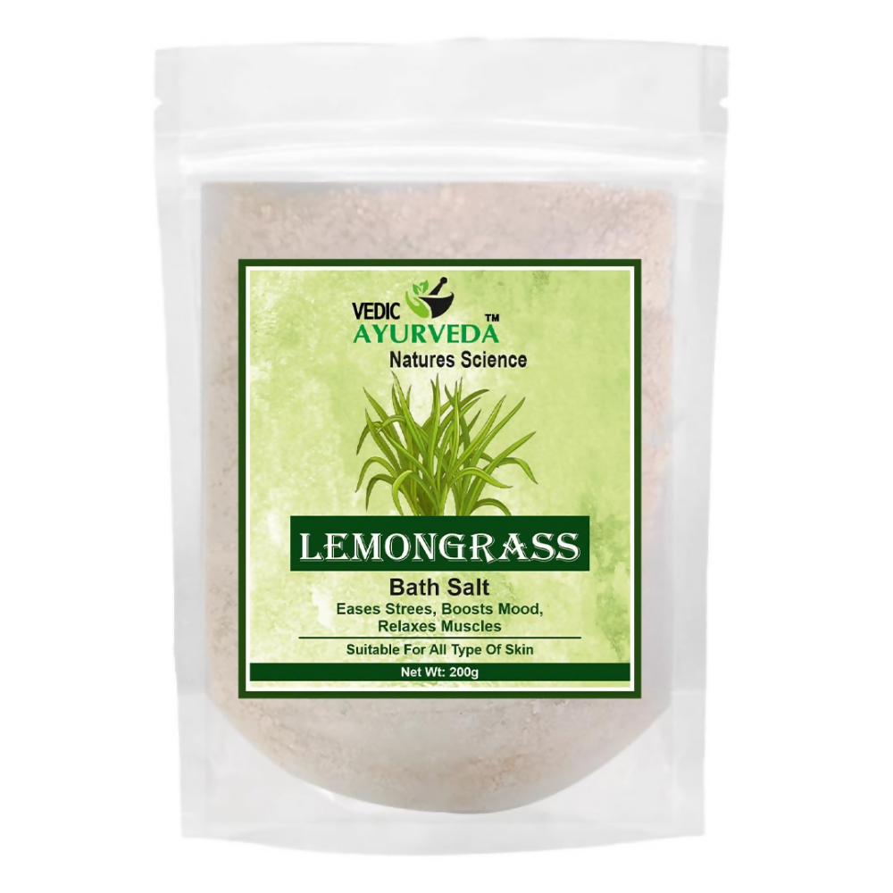 VedicAyurveda Dead Sea Salt and Lemongrass Bath Salt