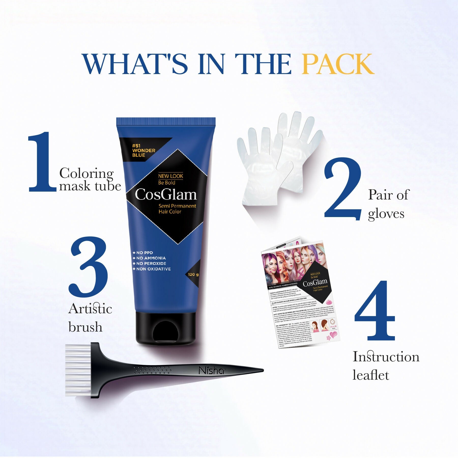 Cosglam Semi Permanent Hair Color for Women & Men (