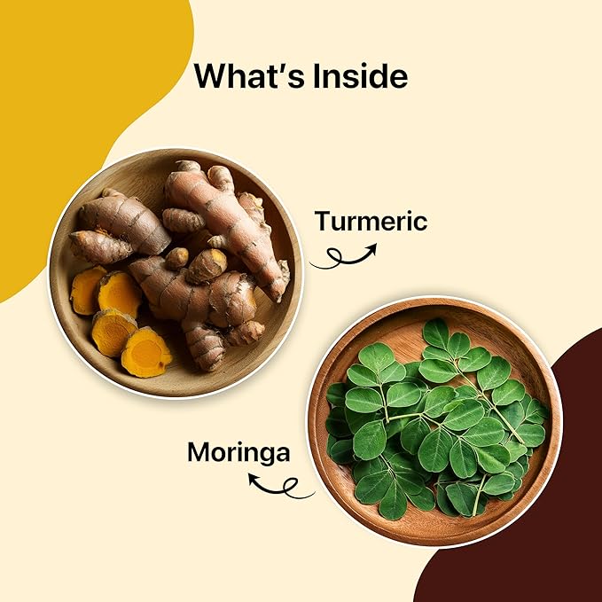 BLUE TEA - Turmeric Moringa Herbal Tea - 30 Tea Bags - Plant Based || AYURVEDIC BLEND