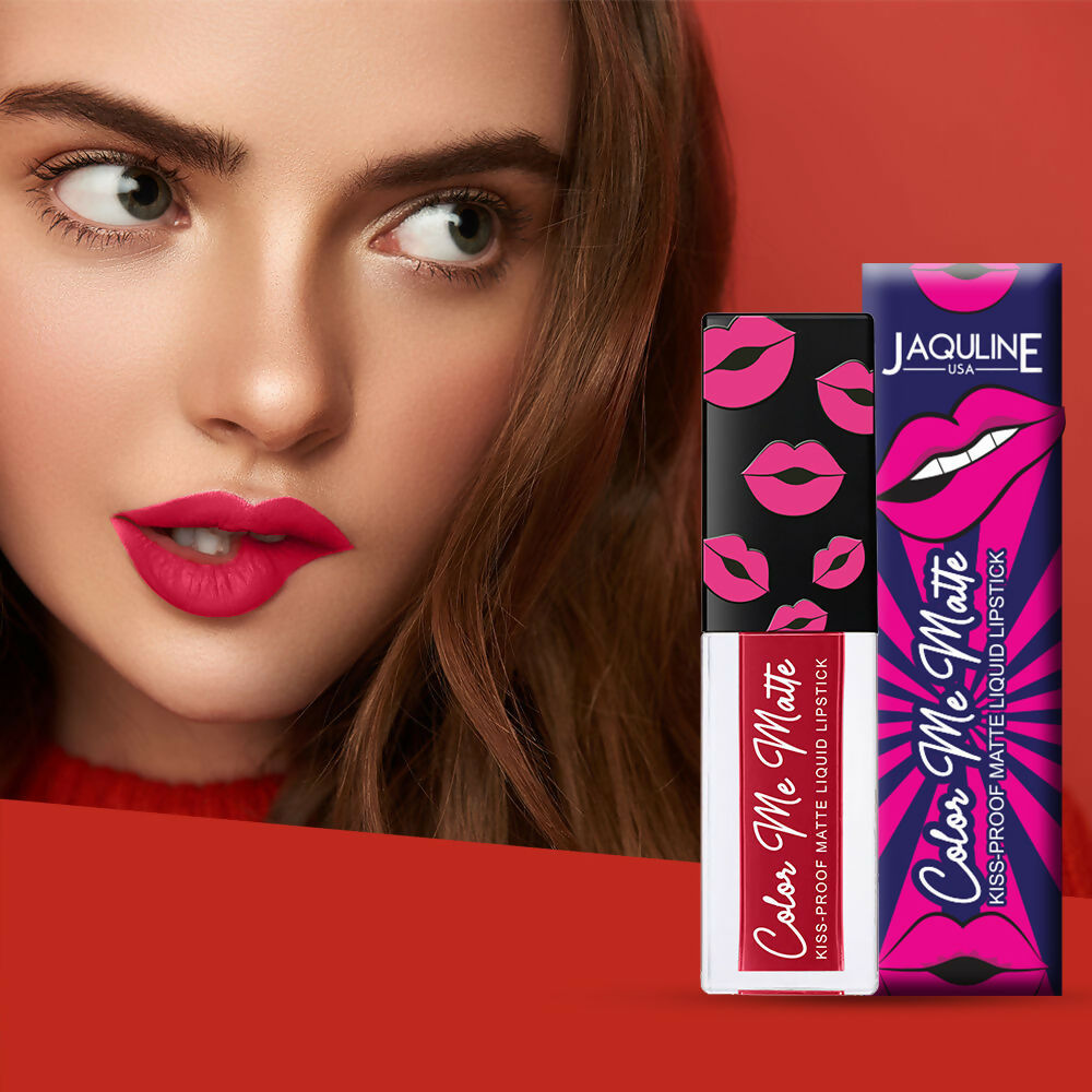 Jaquline USA Color Me Matte Liquid Lipstick - Sangria Red