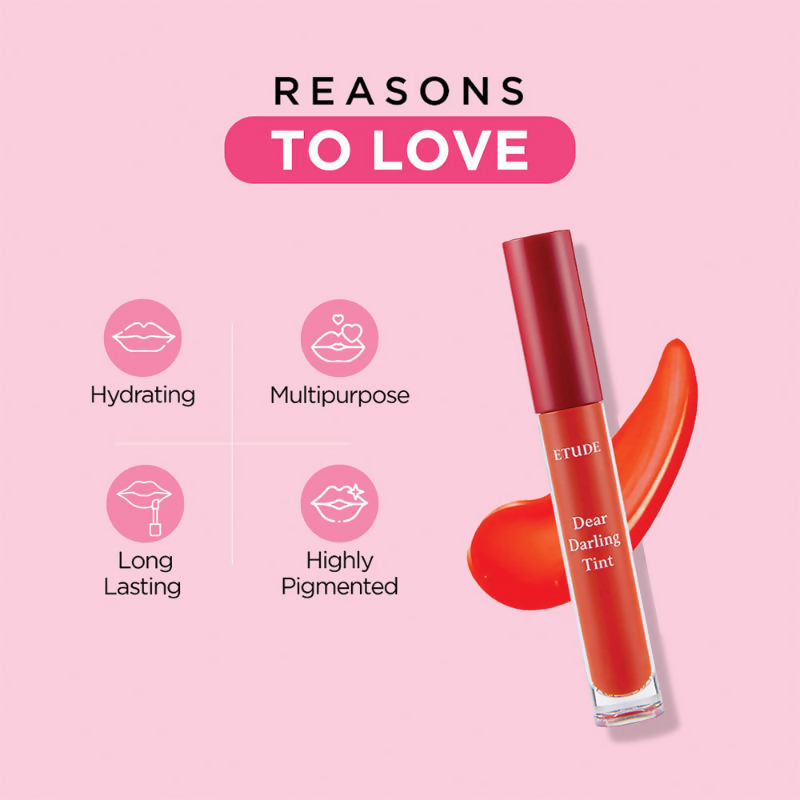 Etude House Dear Darling Water Gel Lip And Cheek Tint Lipstick - Rd302