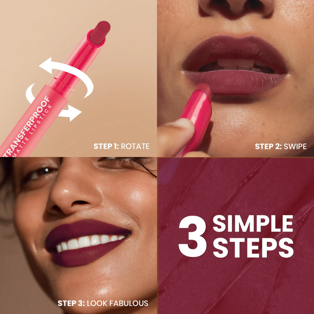 NY Bae Transfer-proof Matte Crayon Lipstick – Sangria 03