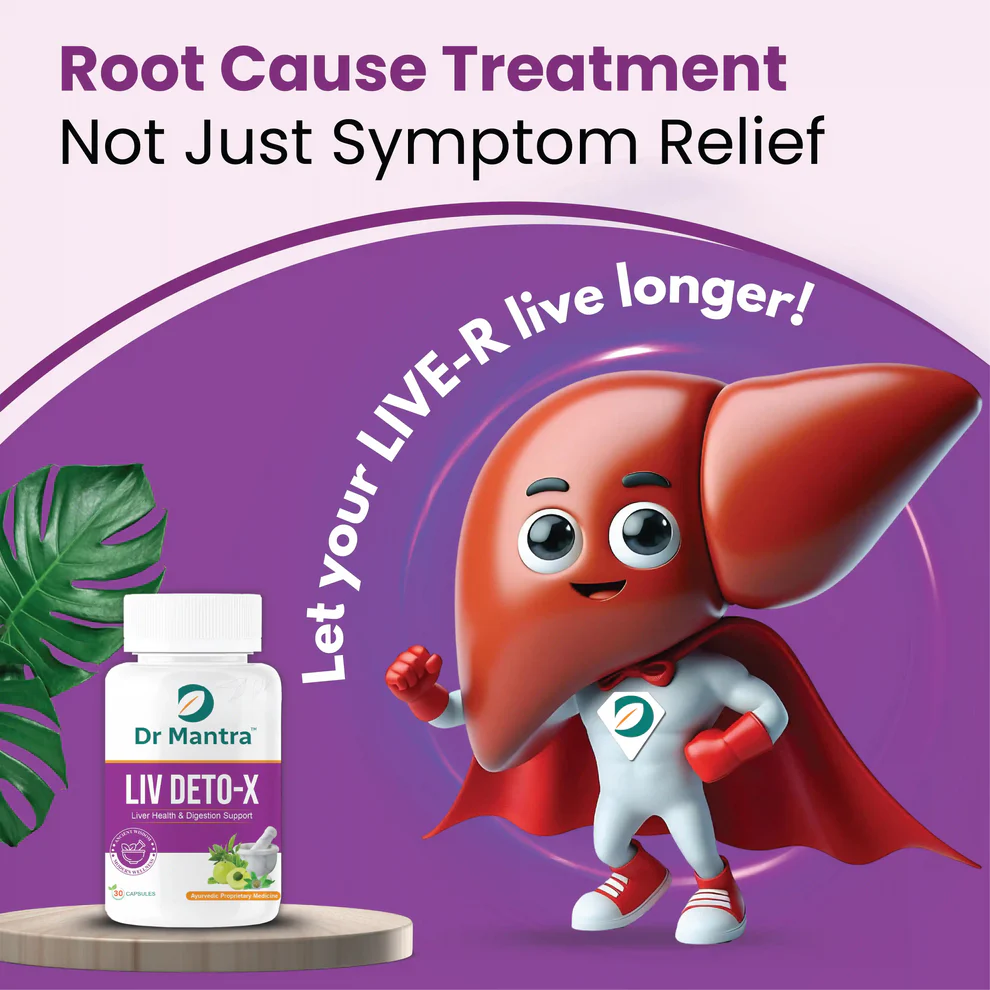 Dr Mantra Liver Detox Capsules for Liver Detox & Overall Liver Health| 30 Capsules