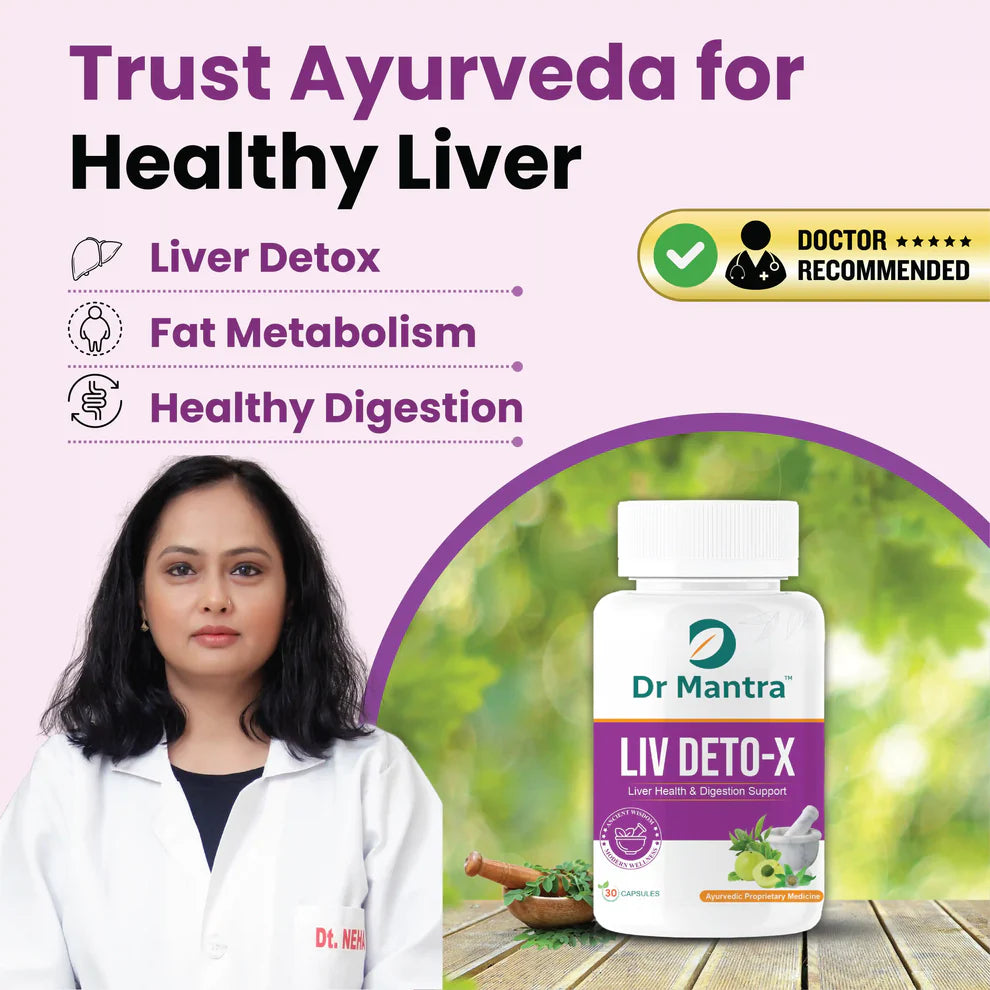 Dr Mantra Liver Detox Capsules for Liver Detox & Overall Liver Health| 30 Capsules