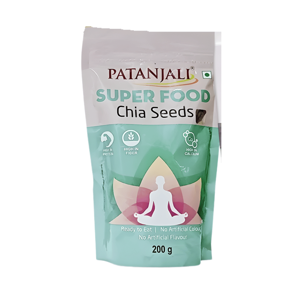 A packet of patanjali chia seeds