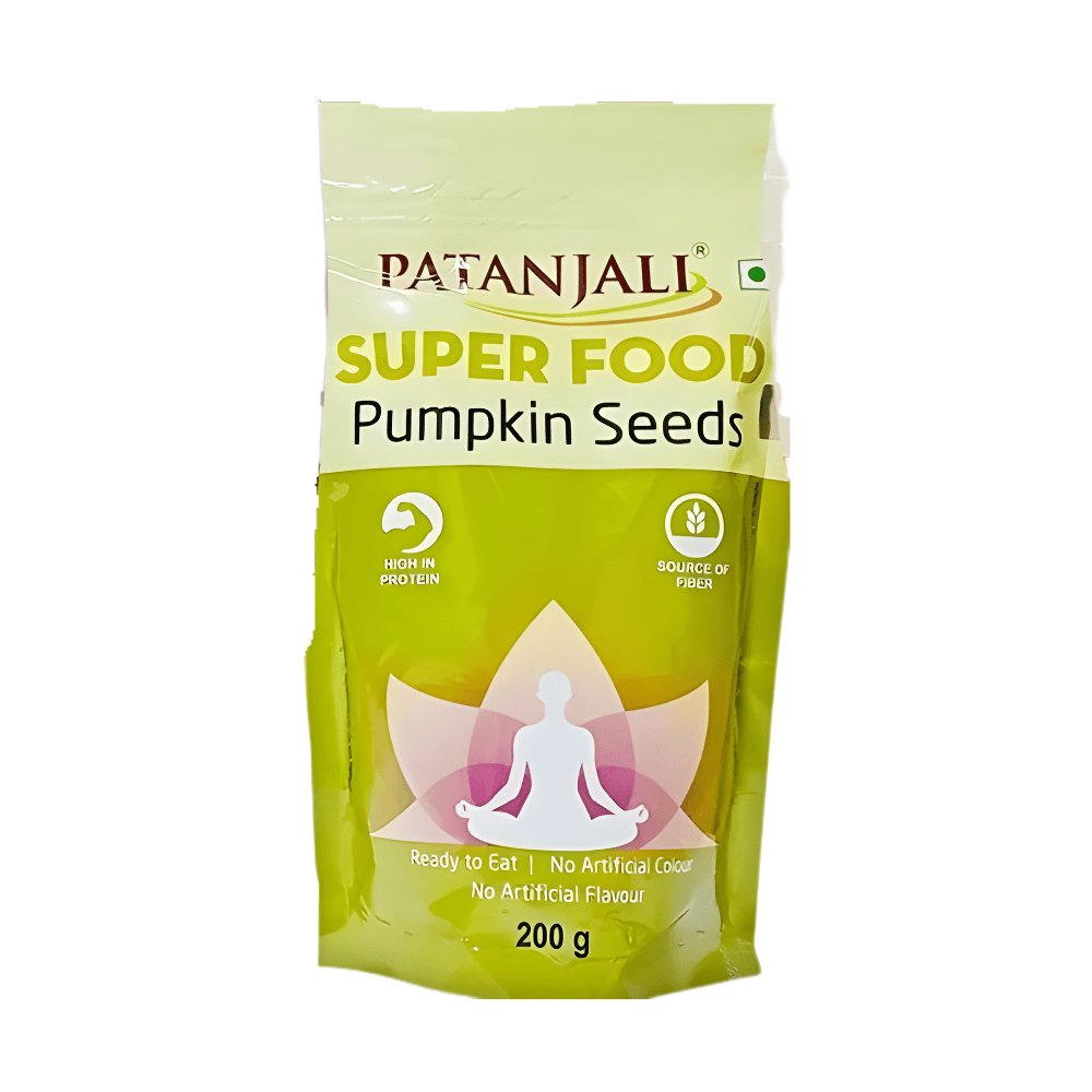 A packet of patanjali pumpkin seeds
