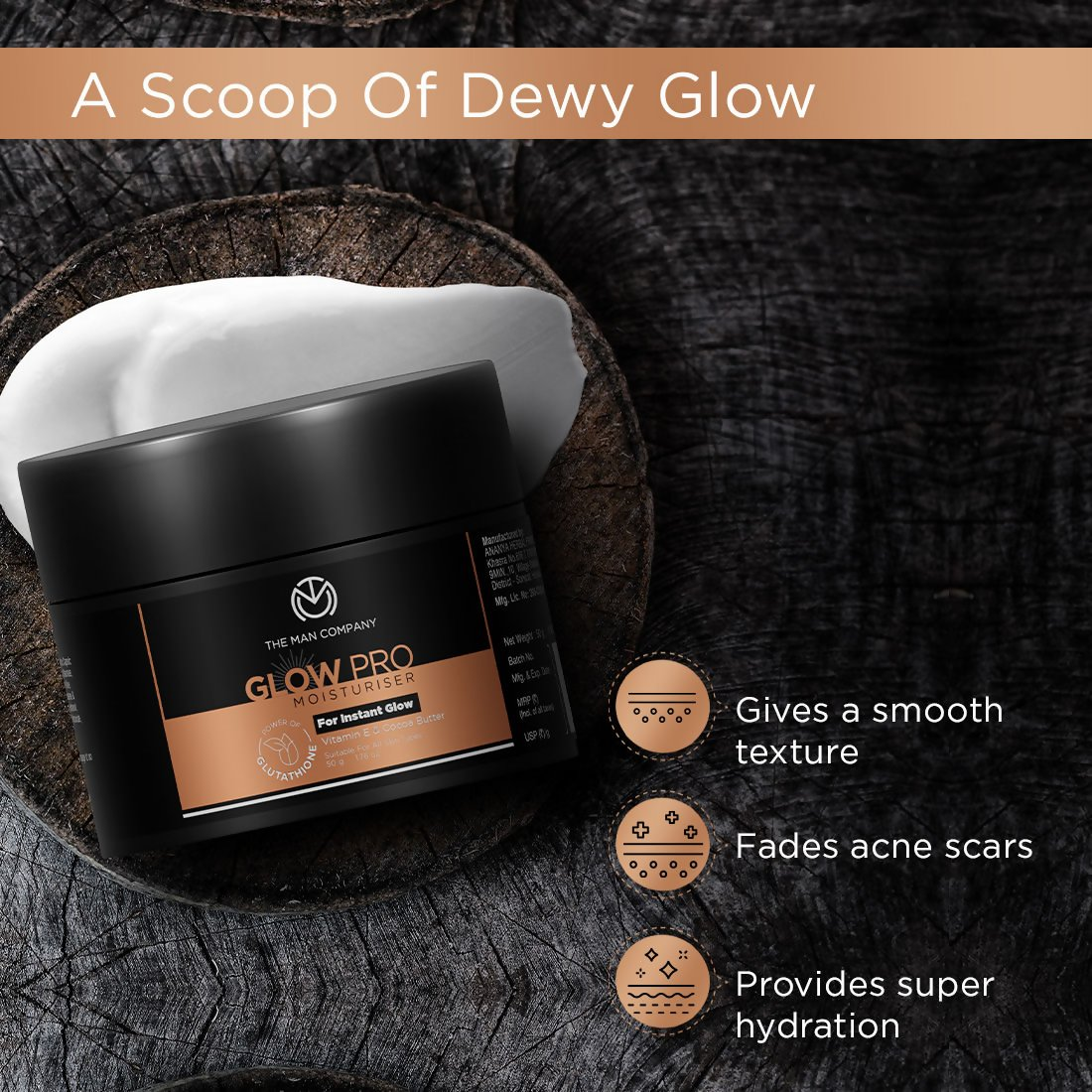 The Man Company Glow Pro Non-Sticky Daily Moisturizer For Instant Glow