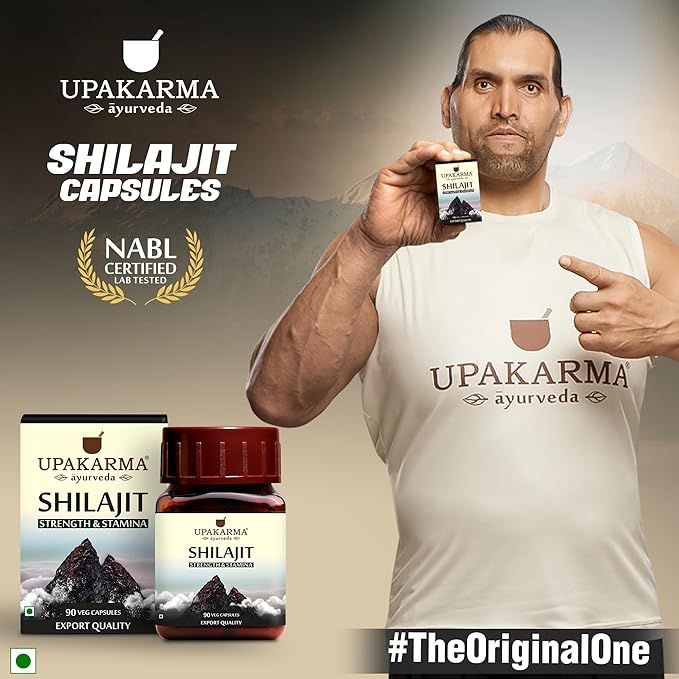Upakarma Ayurveda 100% Pure Shilajit 90 Capsules