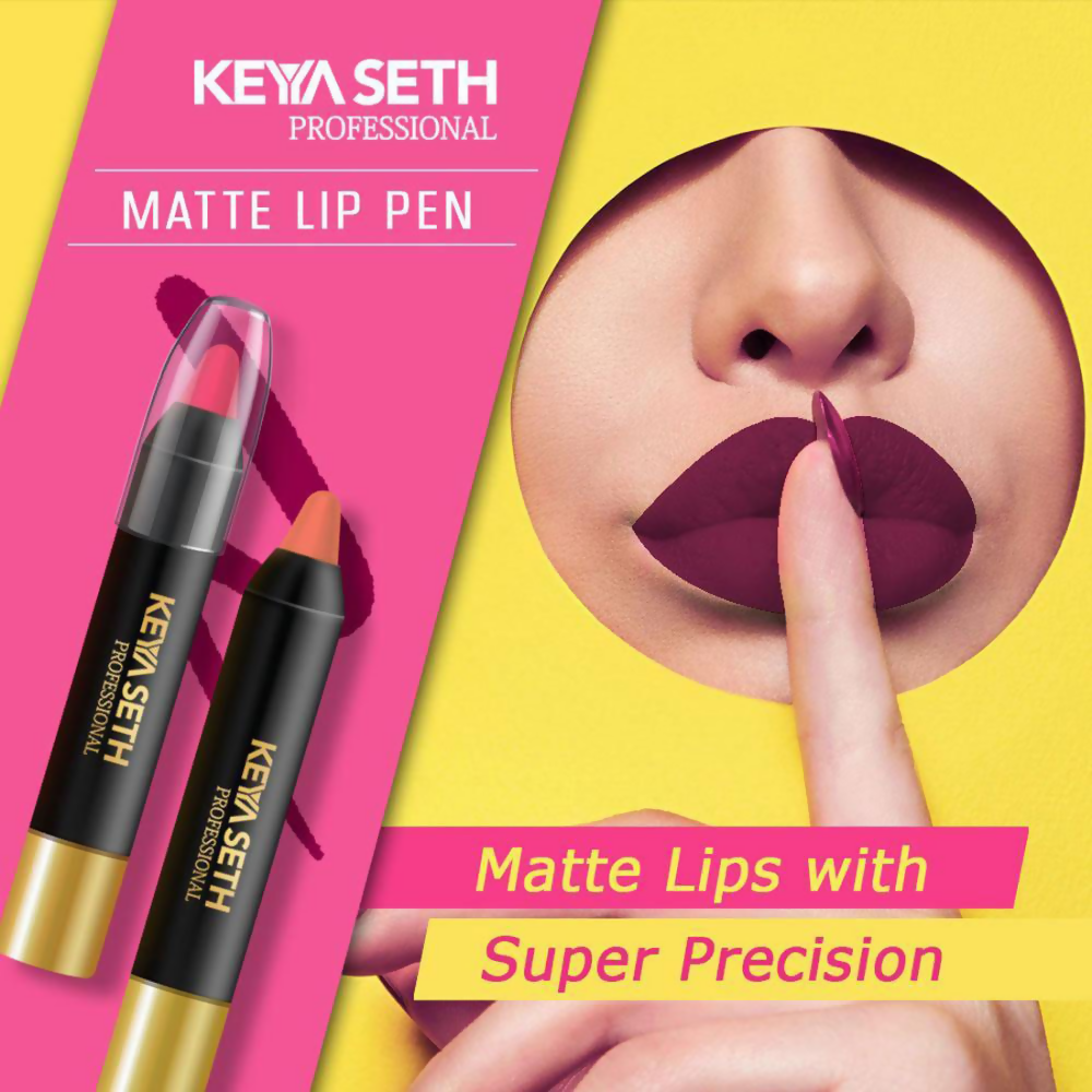 Keya Seth Aromatherapy Professional Matte Lip Pen - Deep Purple Plum