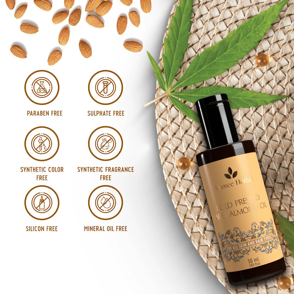 Avimee herbal Cold Pressed Sweet Almond Oil