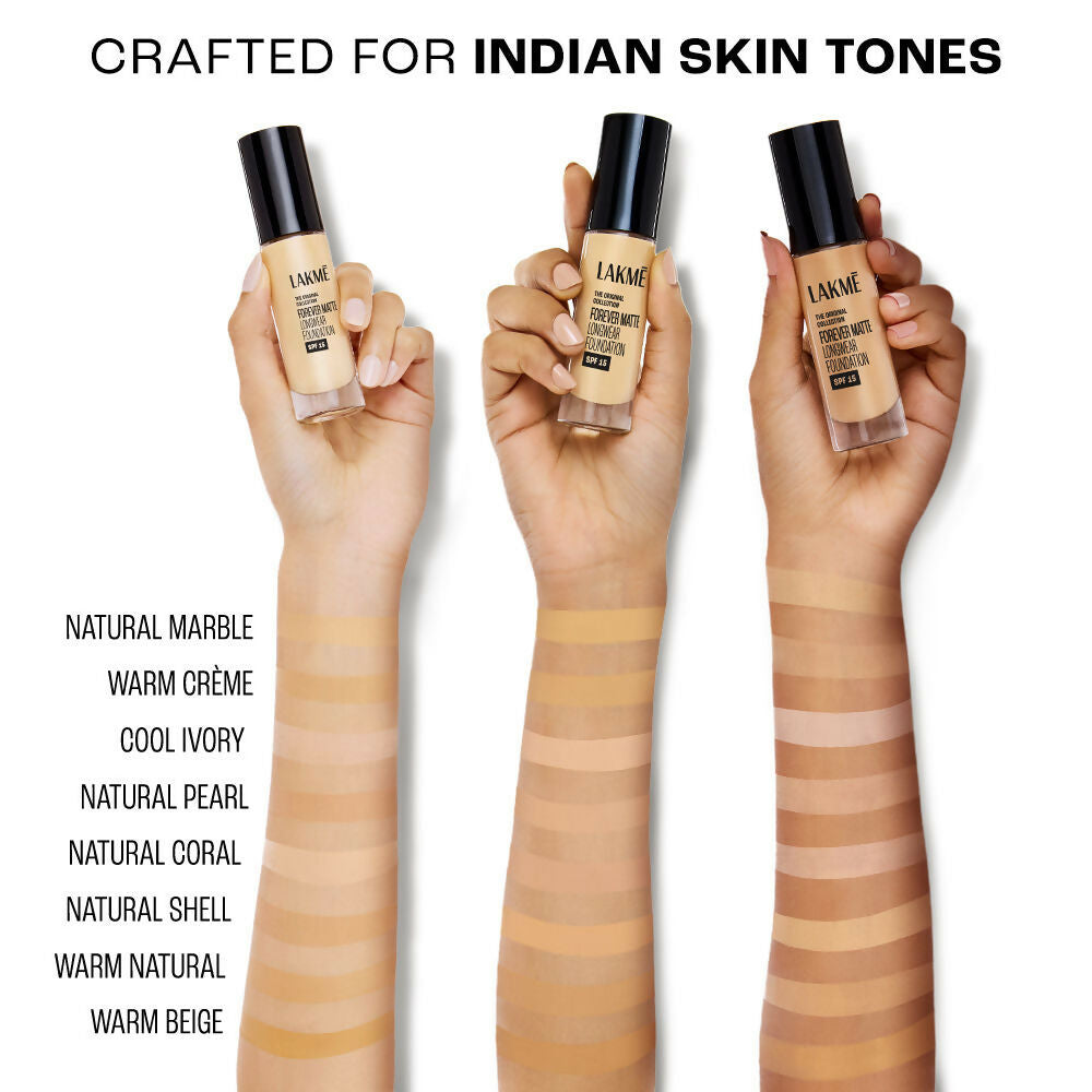 Lakme Forever Matte Longwear Foundation - Warm Creme