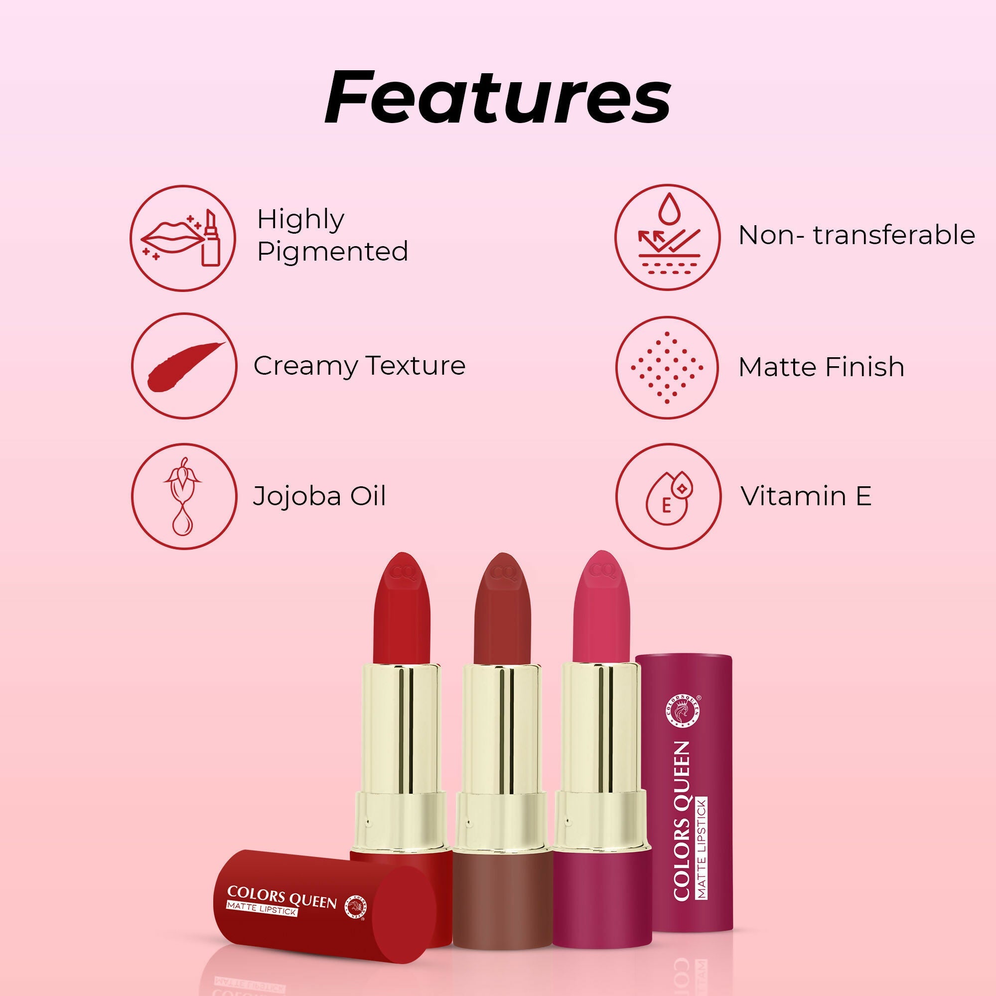 Colors Queen Lippie Stick Matte Lipstick - Gossip