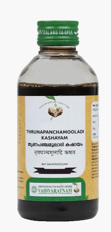Vaidyaratnam Thrunapanchamooladi Kashayam (200 ml)